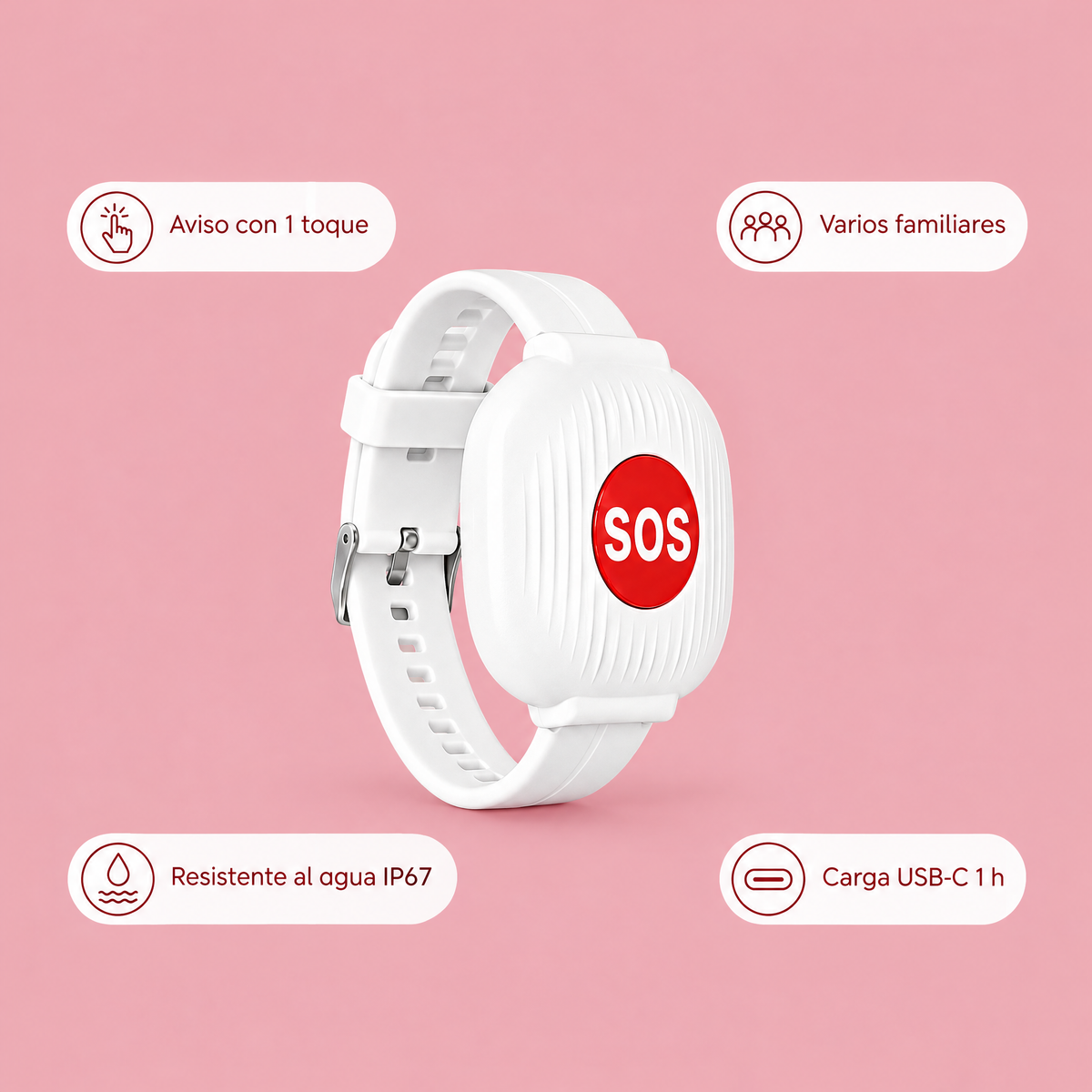 Funciones de la pulsera SOS