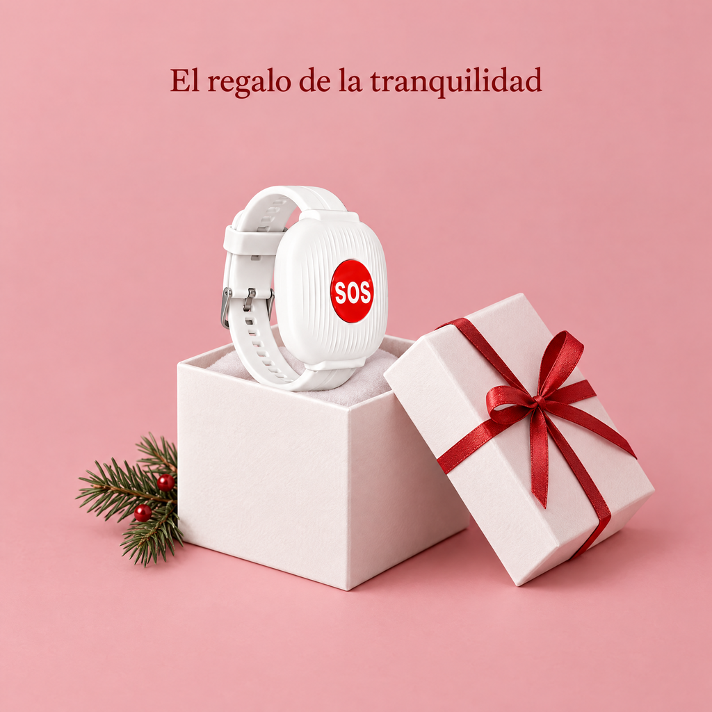 Pulsera SOS en caja de regalo